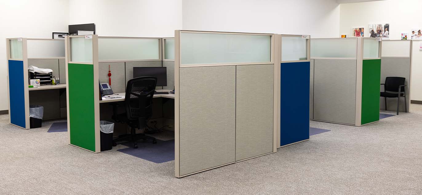 Colorful cubicles